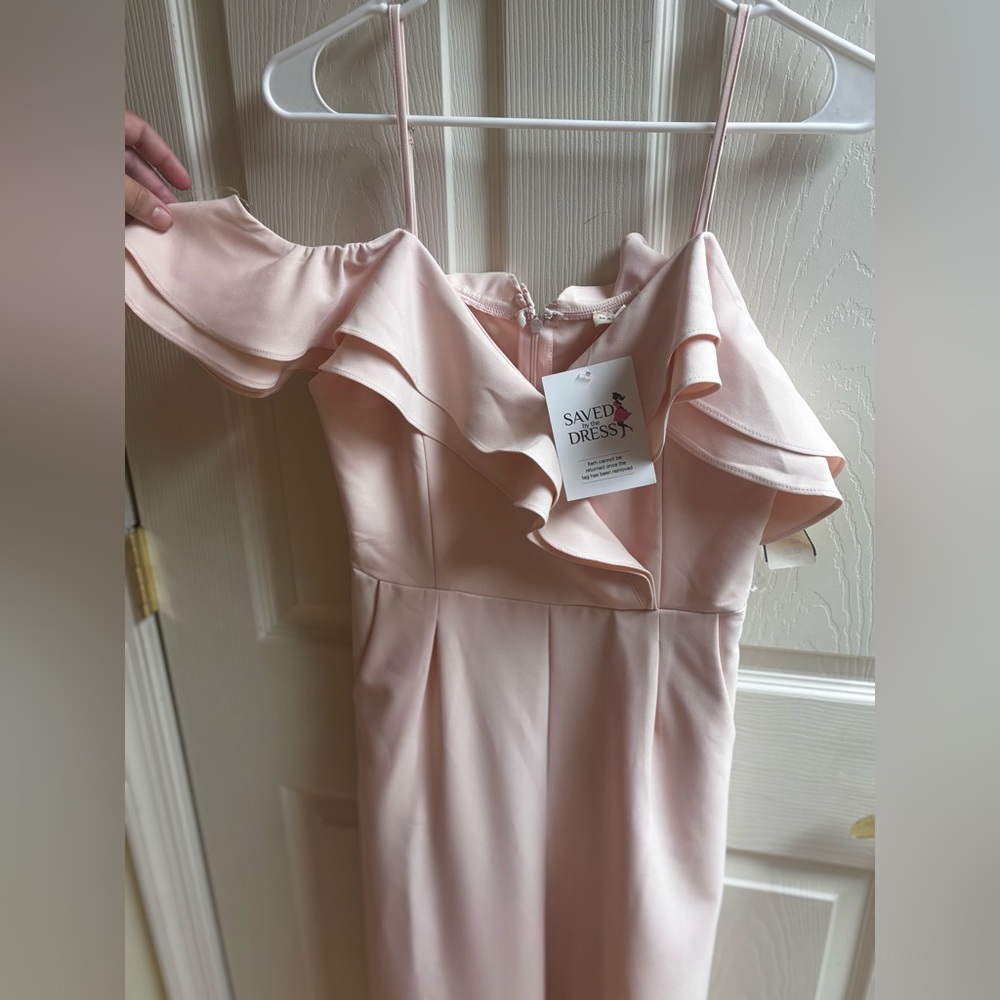 Pink Off-Shoulder Women's Romper